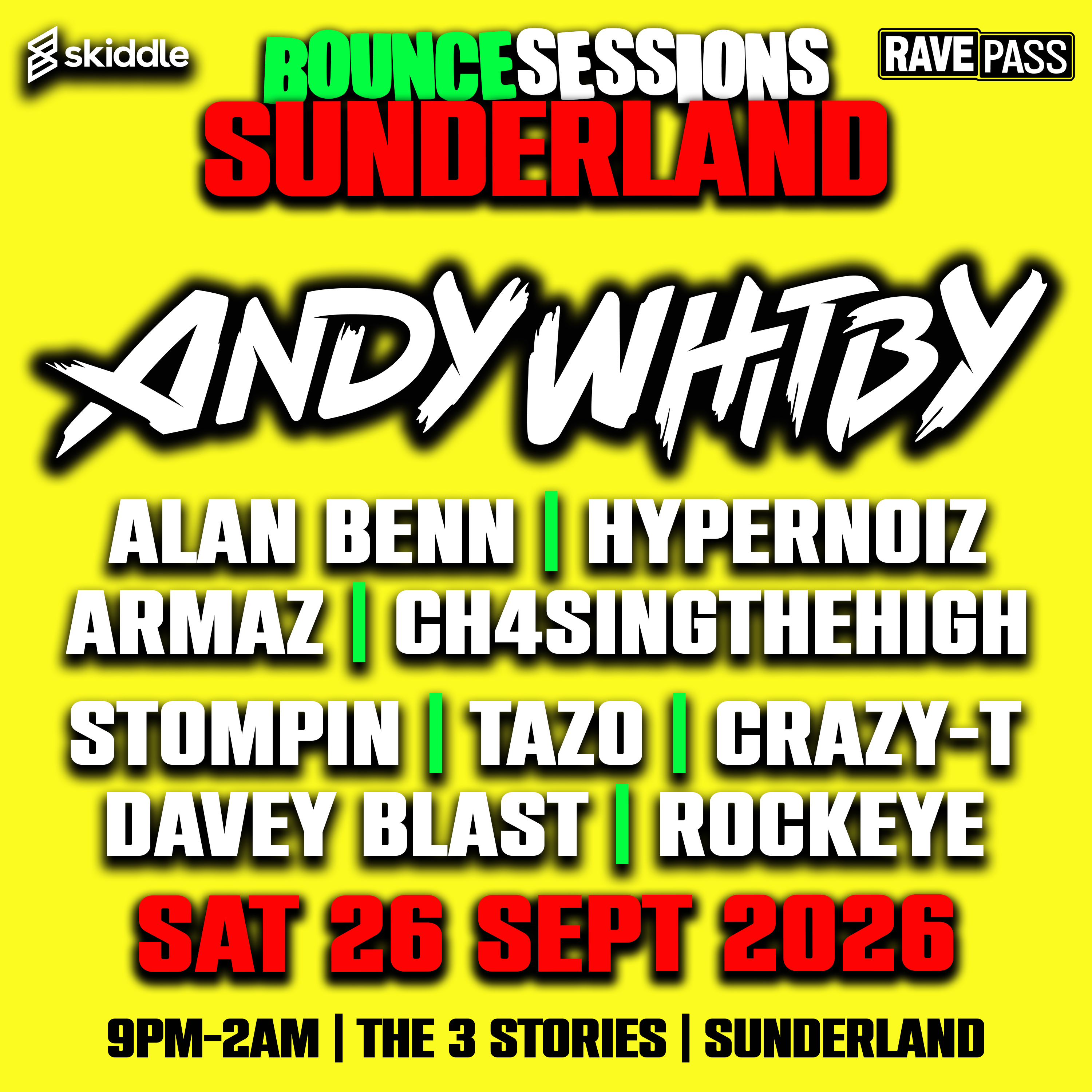 BOUNCE SESSIONS SUNDERLAND : ANDY WHITBY 
